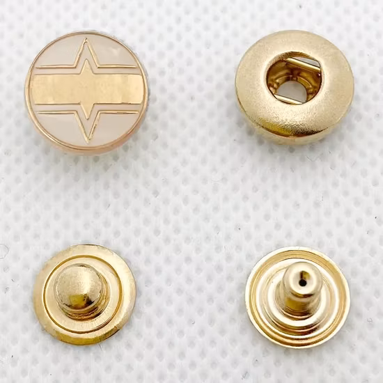 의류 액세서리 사용자 정의 로고 금속 셔츠 단추